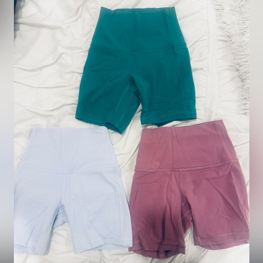 lululemon Women's Bike Shorts- size: 0. THREE pairs bundled together for $45!